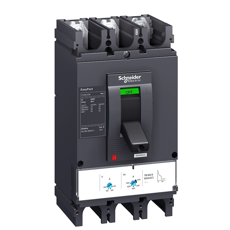 Interruptor automático CVS630F 36kA con relé TMD600 3P3D